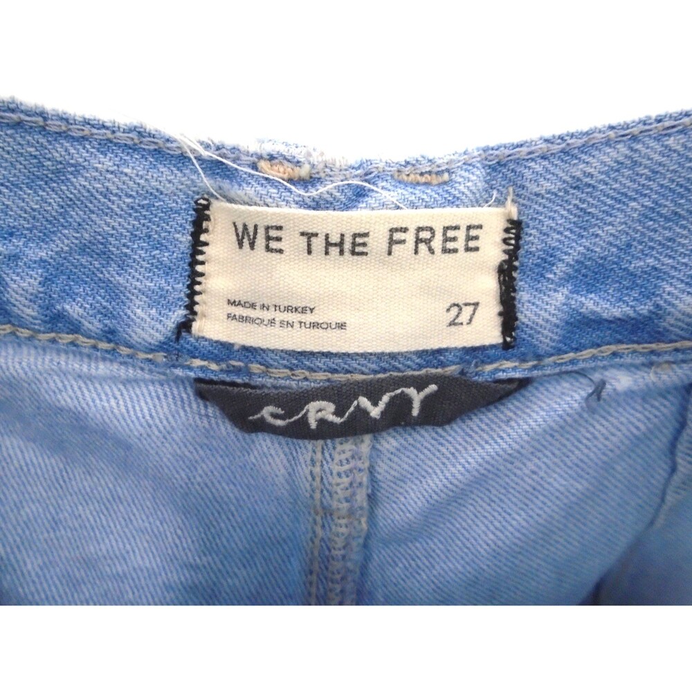Free People We The Free CRVY Libre Ultra-wide Leg Bell Jeans High Rise Size 27 - Picture 3 of 11